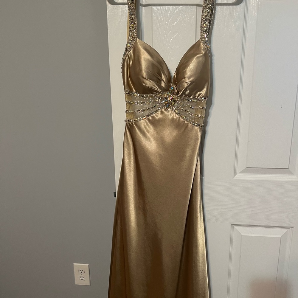 Gold beaded dress
